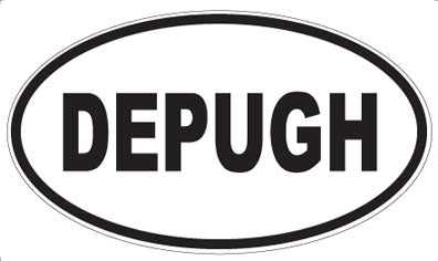 DEPUGH - Oval Sticker
