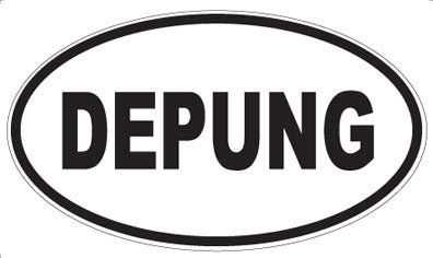 DEPUNG - Oval Sticker
