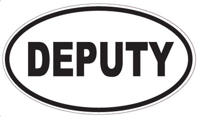DEPUTY - Oval Sticker