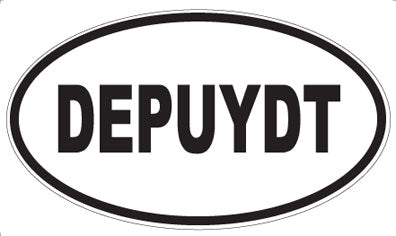 DEPUYDT - Oval Sticker