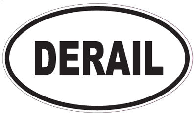 DERAIL - Oval Sticker