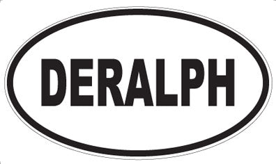 DERALPH - Oval Sticker
