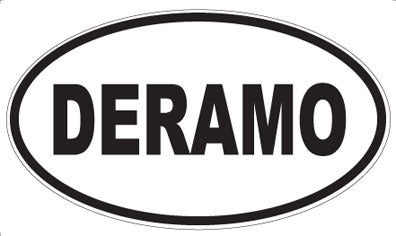 DERAMO - Oval Sticker