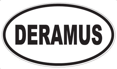 DERAMUS - Oval Sticker