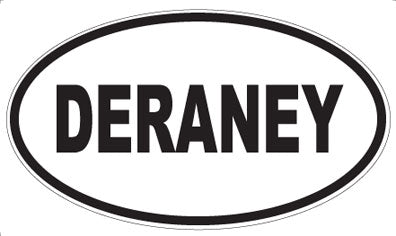 DERANEY - Oval Sticker
