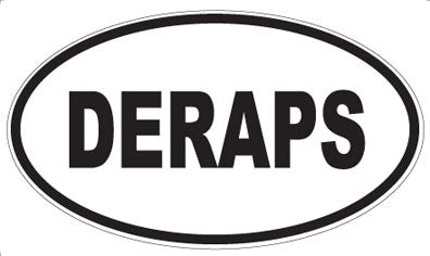 DERAPS - Oval Sticker