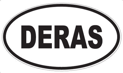 DERAS - Oval Sticker