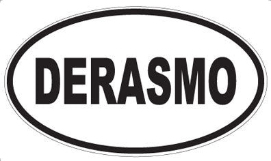 DERASMO - Oval Sticker
