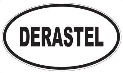 DERASTEL - Oval Sticker