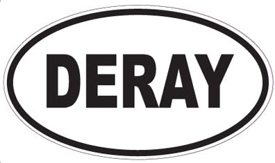 DERAY - Oval Sticker