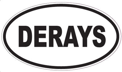 DERAYS - Oval Sticker