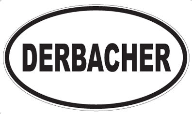 DERBACHER - Oval Sticker