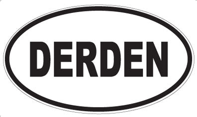 DERDEN - Oval Sticker