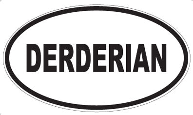 DERDERIAN - Oval Sticker