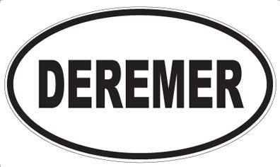 DEREMER - Oval Sticker