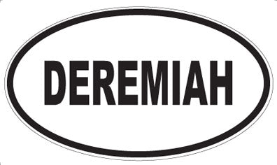 DEREMIAH - Oval Sticker