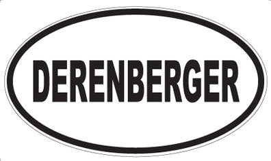 DERENBERGER - Oval Sticker