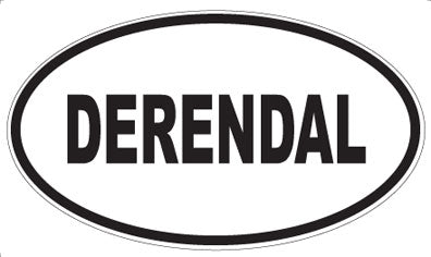 DERENDAL - Oval Sticker