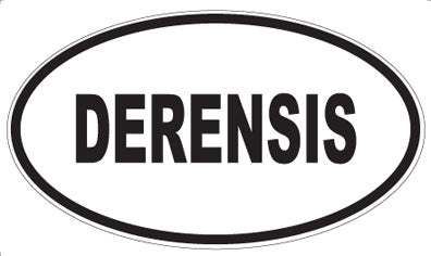 DERENSIS - Oval Sticker