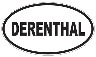 DERENTHAL - Oval Sticker
