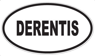 DERENTIS - Oval Sticker