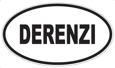 DERENZI - Oval Sticker