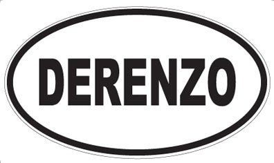 DERENZO - Oval Sticker