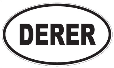 DERER - Oval Sticker
