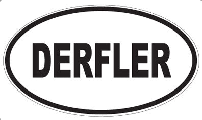 DERFLER - Oval Sticker