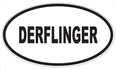 DERFLINGER - Oval Sticker