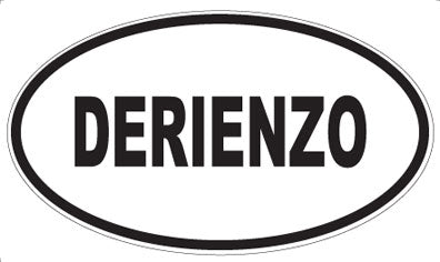 DERIENZO - Oval Sticker