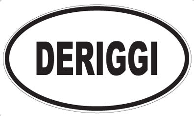 DERIGGI - Oval Sticker