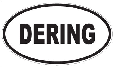 DERING - Oval Sticker