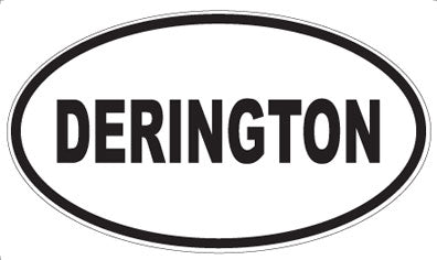 DERINGTON - Oval Sticker