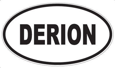 DERION - Oval Sticker