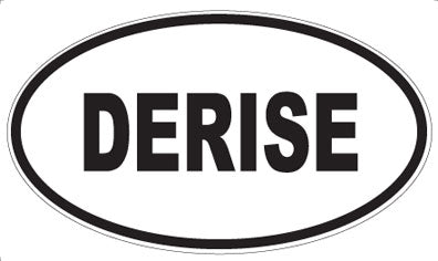 DERISE - Oval Sticker
