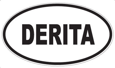 DERITA - Oval Sticker