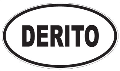 DERITO - Oval Sticker