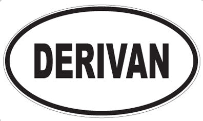 DERIVAN - Oval Sticker