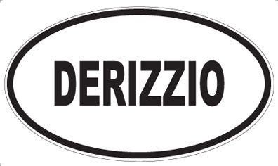 DERIZZIO - Oval Sticker