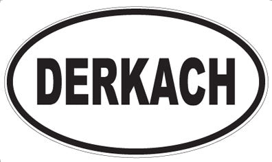 DERKACH - Oval Sticker