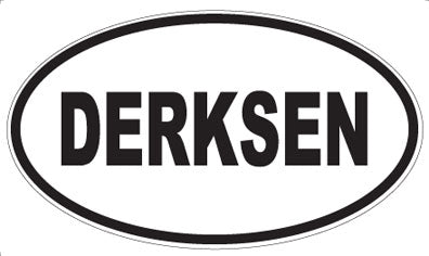 DERKSEN - Oval Sticker