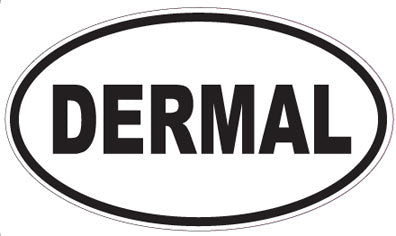 DERMAL - Oval Sticker