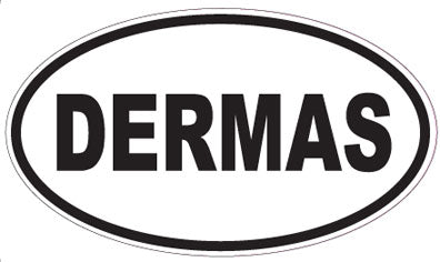 DERMAS - Oval Sticker