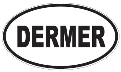 DERMER - Oval Sticker