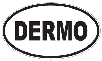 DERMO - Oval Sticker