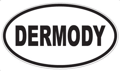 DERMODY - Oval Sticker