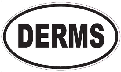 DERMS - Oval Magnet