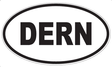 DERN - Oval Sticker
