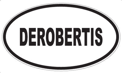 DEROBERTIS - Oval Sticker